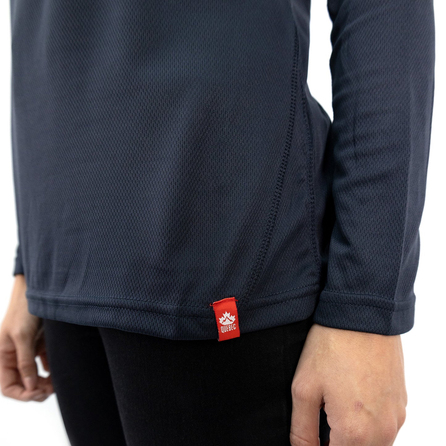 Polera Quebec Half-Zip Mujer Iron