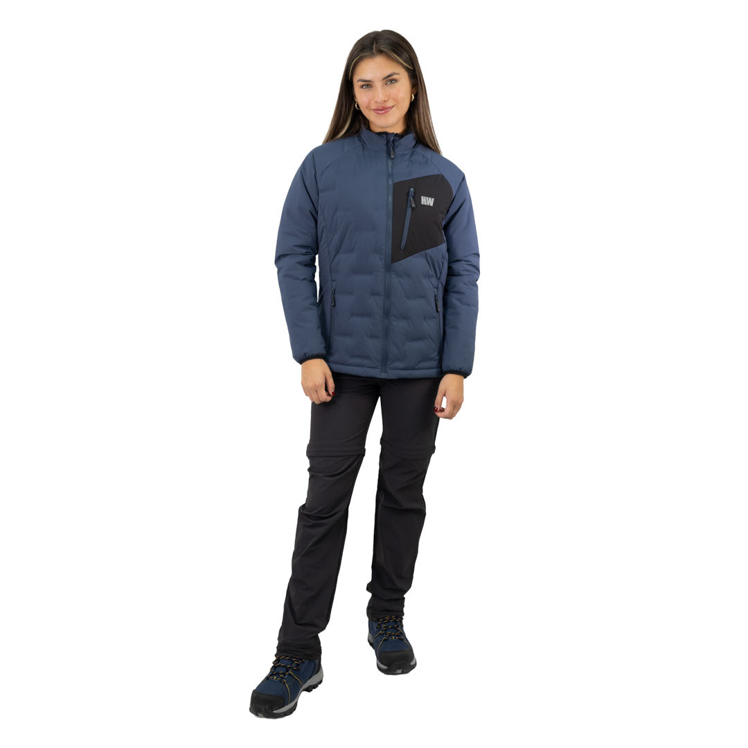 Parka Insulada HW Explorer sin Gorro Mujer Deep Blue