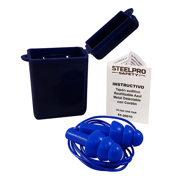 Tapon Azul C/Metal Detectable Reutilizable (100 Pares)