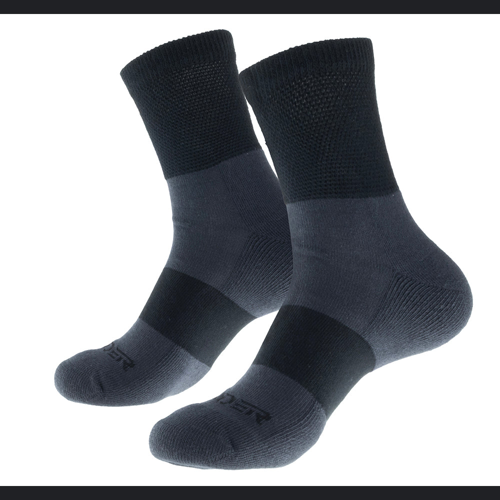 Calcetin Terapeutico Diabetico Black Hombre - Crew