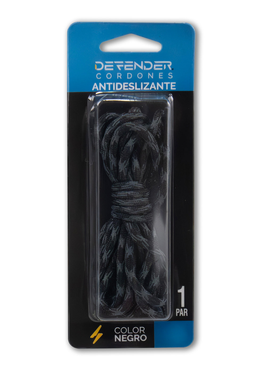 Cordones Defender Antideslizante Negro Large