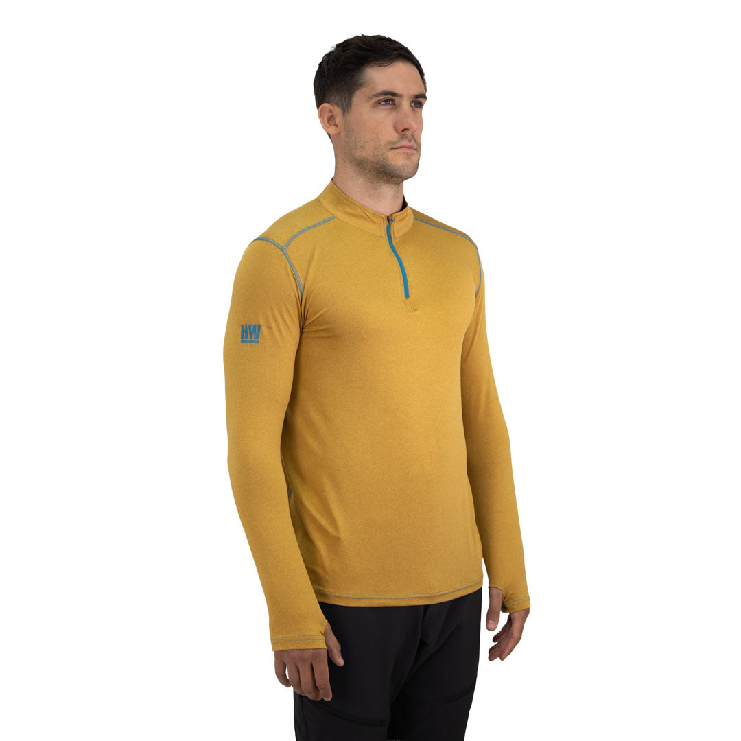 Polera Dry Fit HW SPX Manga Larga Hombre Mustard