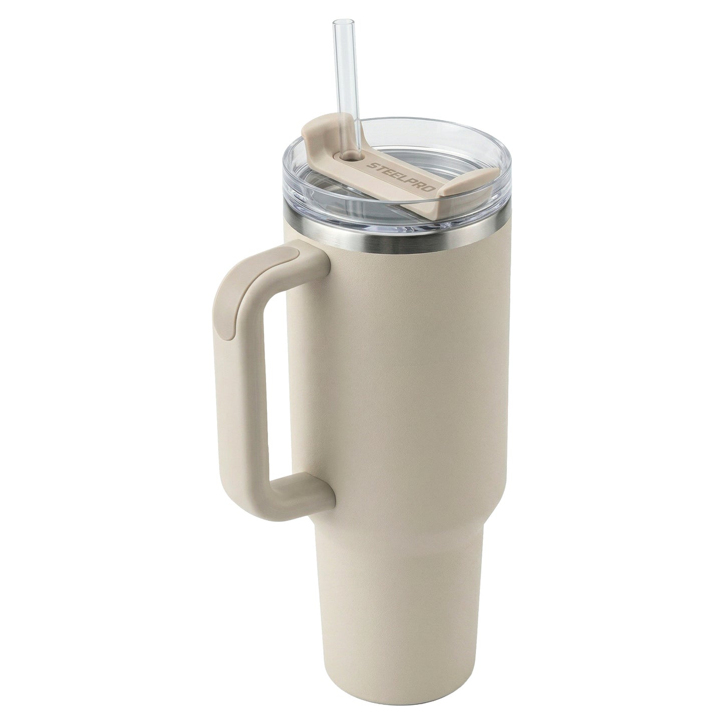 Mug Termico C/Bombilla Gris Claro
