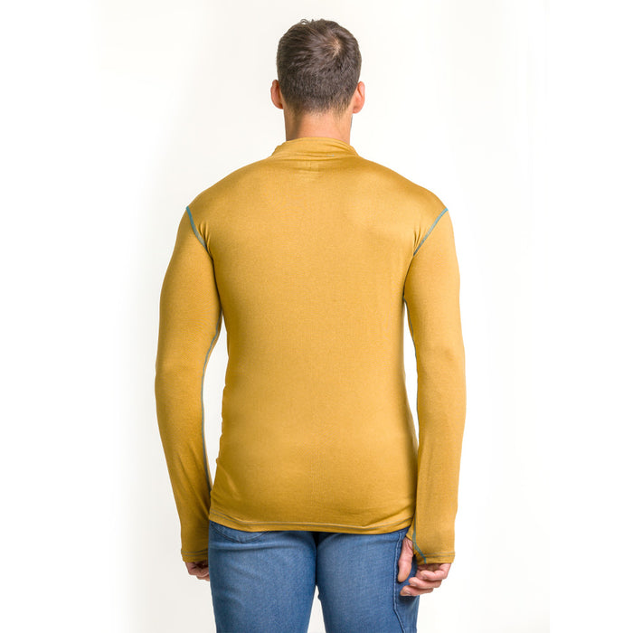 Polera Dry Fit HW SPX Manga Larga Hombre Mustard