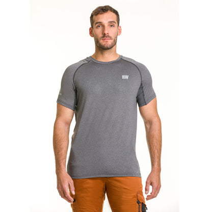 Polera Dry Fit Hw Spx Manga Corta Hombre Carbon Grey