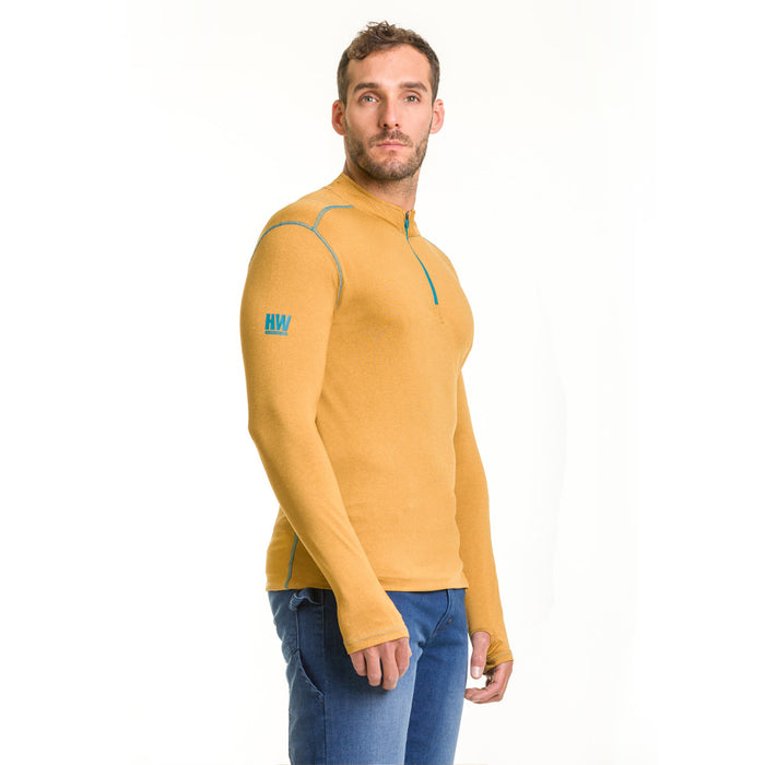 Polera Dry Fit HW SPX Manga Larga Hombre Mustard