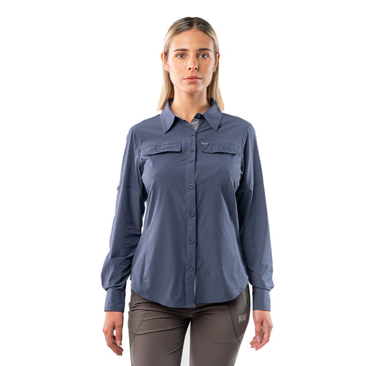 Camisa Hw Antakari Spandex Mujer Azul