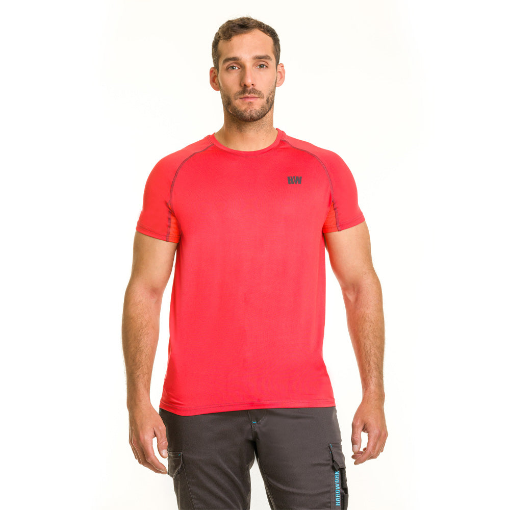 Polera Dry Fit Hw Spx Manga Corta Hombre Orange