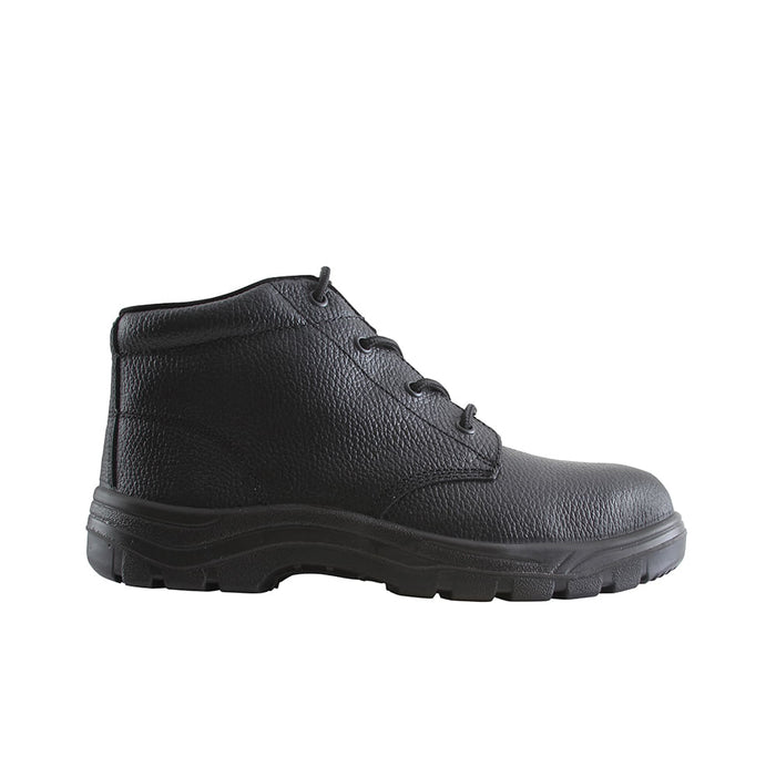 ZAPATO SEGURIDAD FULL RISK BOTIN NEGRO PU