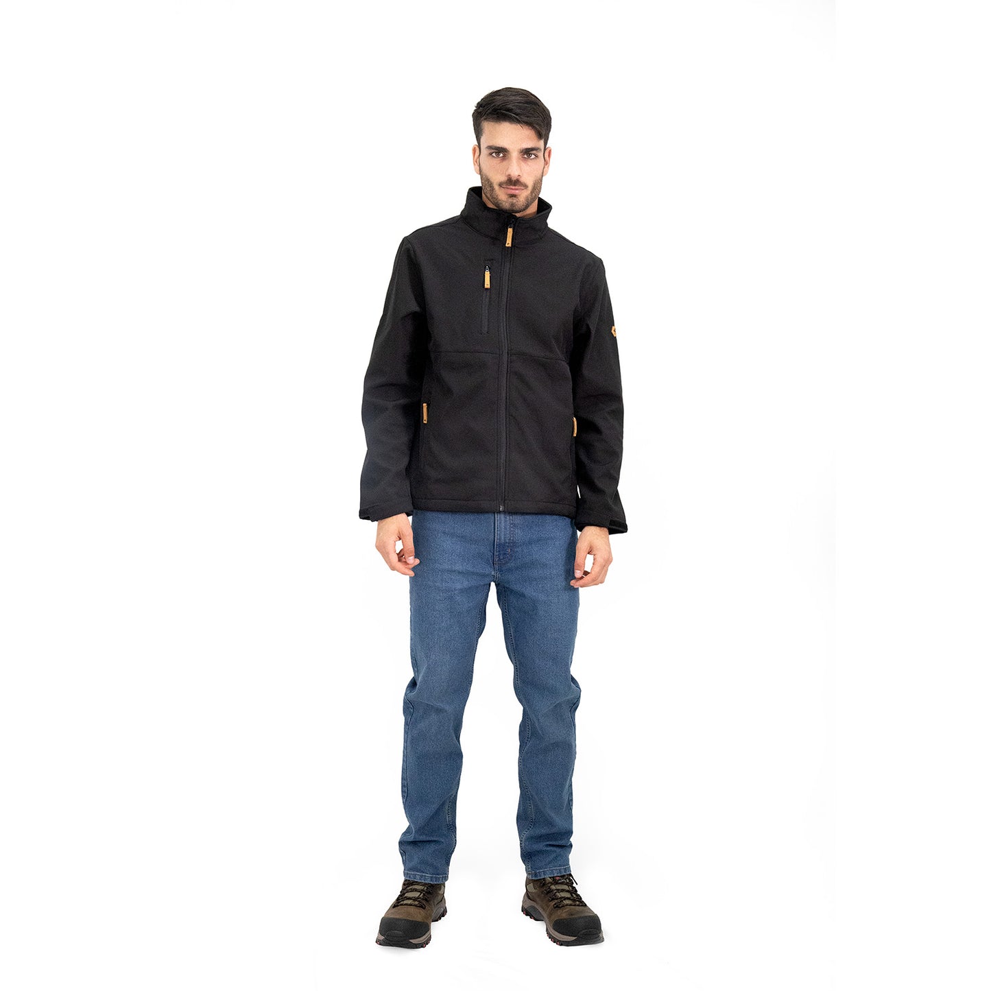 Softshell Quebec Lobo Negro Hombre