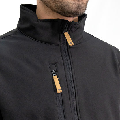 Softshell Quebec Lobo Negro Hombre