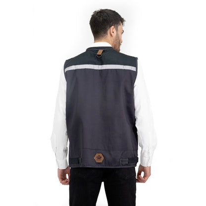 Chaleco Geólogo Gabardina Quebec Gris