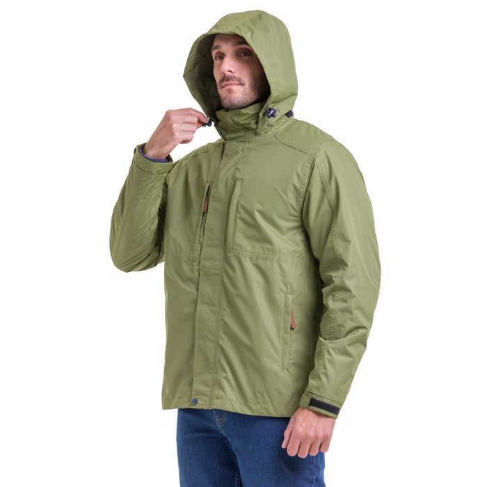 Parka Desmontable Quebec Ottawa 3 en 1 Verde Oliva