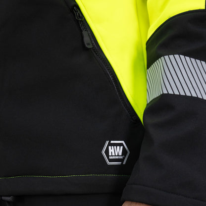 Chaqueta Softshell HW Oklan Amarillo Fluor