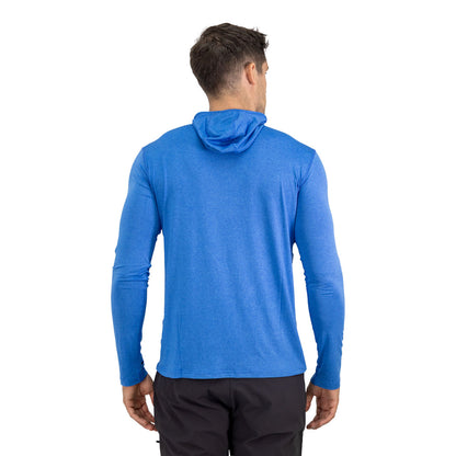 Polera Dry Fit HW SPX C/ Gorro Manga Larga Hombre Blue