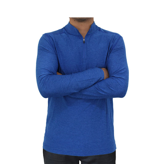 Polera Dry Fit Hw Manga Larga Stone Blue