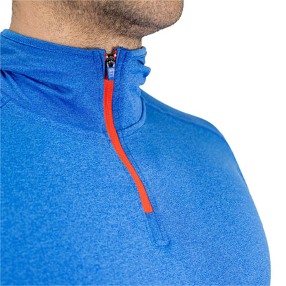 Polera Dry Fit HW SPX C/ Gorro Manga Larga Hombre Blue