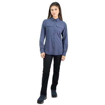 Camisa HW Antakari Spandex Mujer Azul