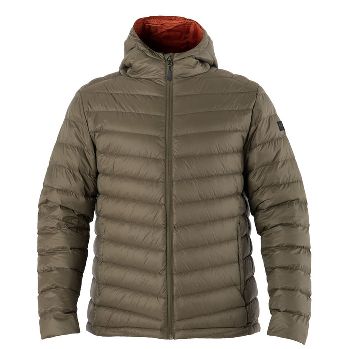 Parka Pluma Hw Pullay con Gorro Verde Oliva