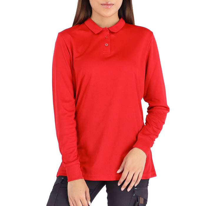 Polera Cooldry QUEBEC Manga Larga Mujer Red