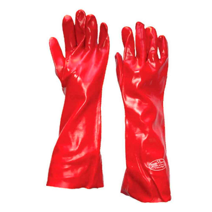 Guante Pvc 18 -45 Cm Rojo