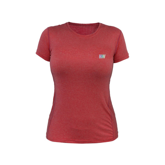 Polera Dry Fit Hw Manga Corta Mujer Salmon