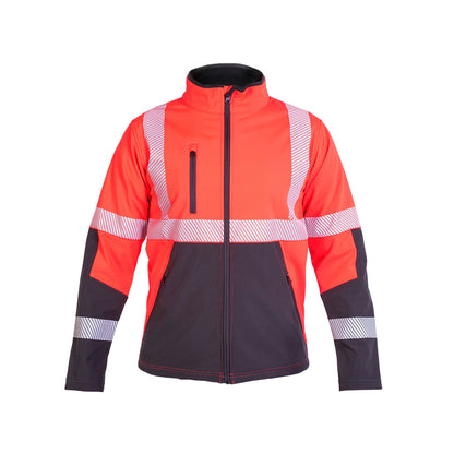 Chaqueta Softshell Hw Oklan Rojo Fluor