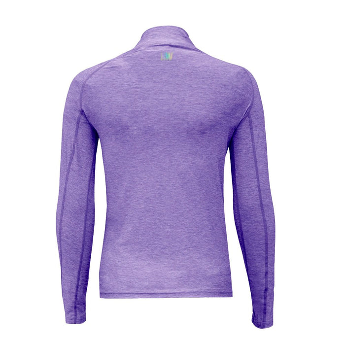 Polera Dry Fit Hw Manga Larga Mujer Lila