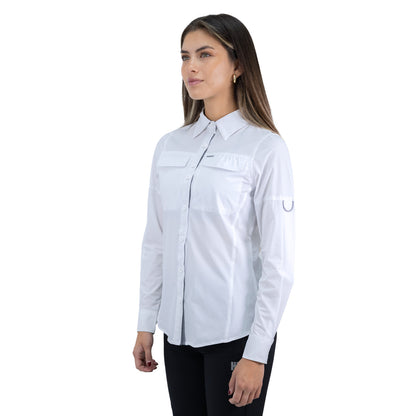 Camisa HW Antakari Spandex Blanca Mujer