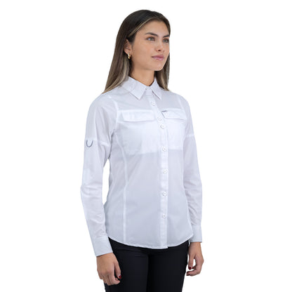 Camisa HW Antakari Spandex Blanca Mujer