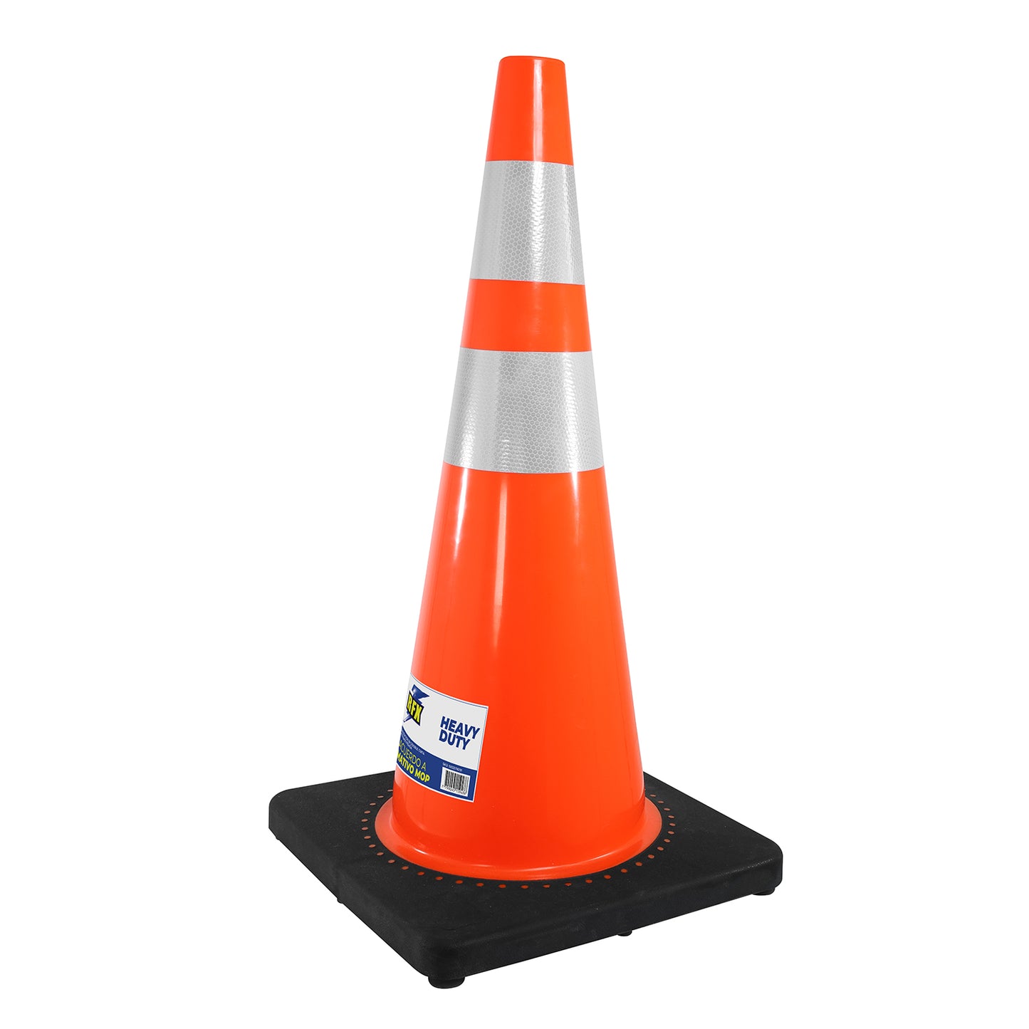 Cono Señalizacion 28 C/Doble Cinta Antiviento Base Pesada