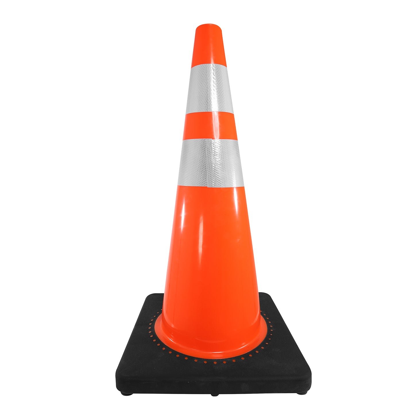 Cono Señalizacion 28 C/Doble Cinta Antiviento Base Pesada