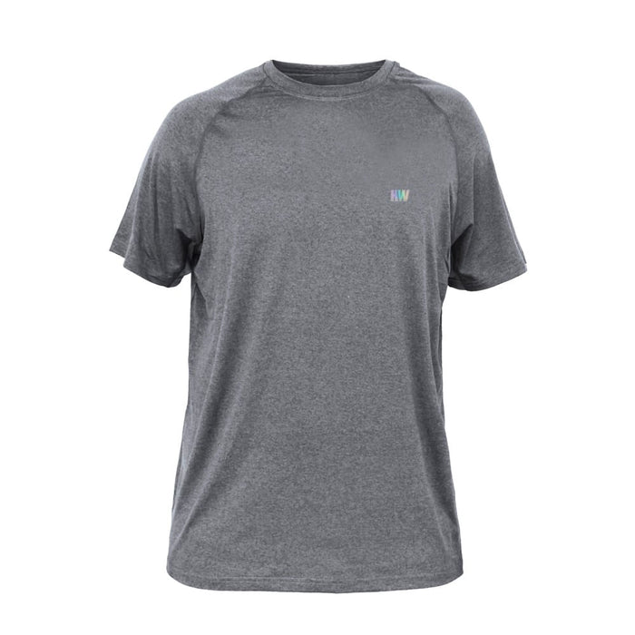 Polera Dry Fit Hw Manga Corta Carbon Grey