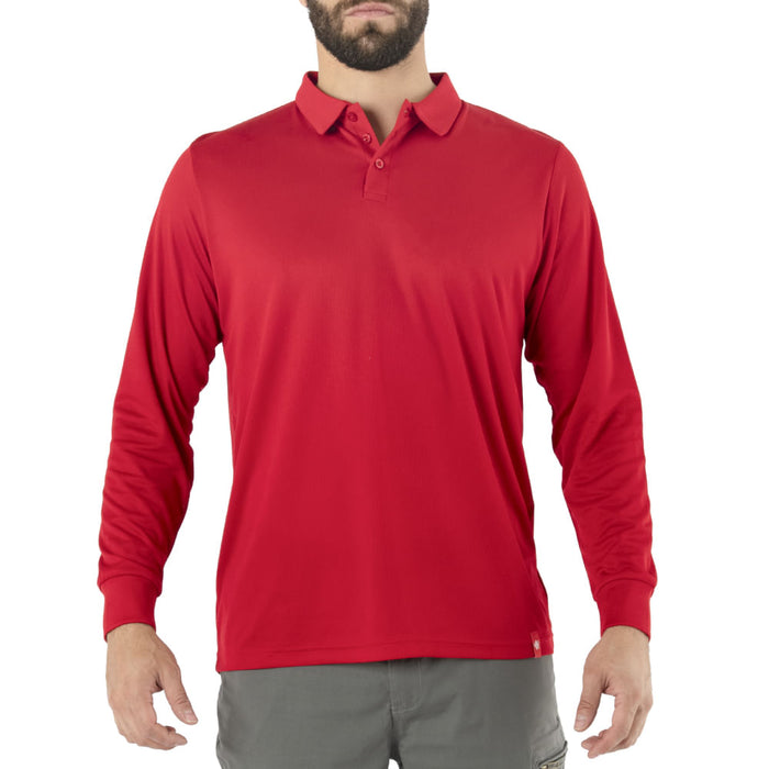 Polera Cooldry Quebec  M/L Roja