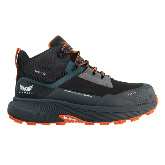 BOTIN DE TRABAJO FLY WORK FENIX WP BLACK ORANGE