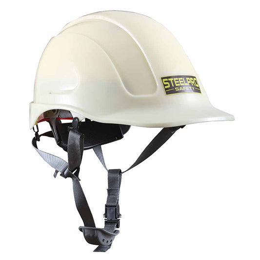 CASCO STEELPRO MONTAÑA ABS BLANCO FOTOLUMINISCENTE