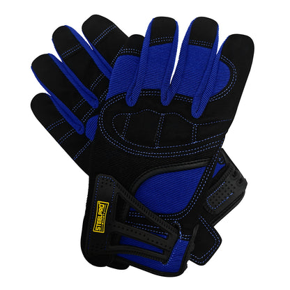 GUANTE ANTIVIBRACIÓN STEELPRO AZUL