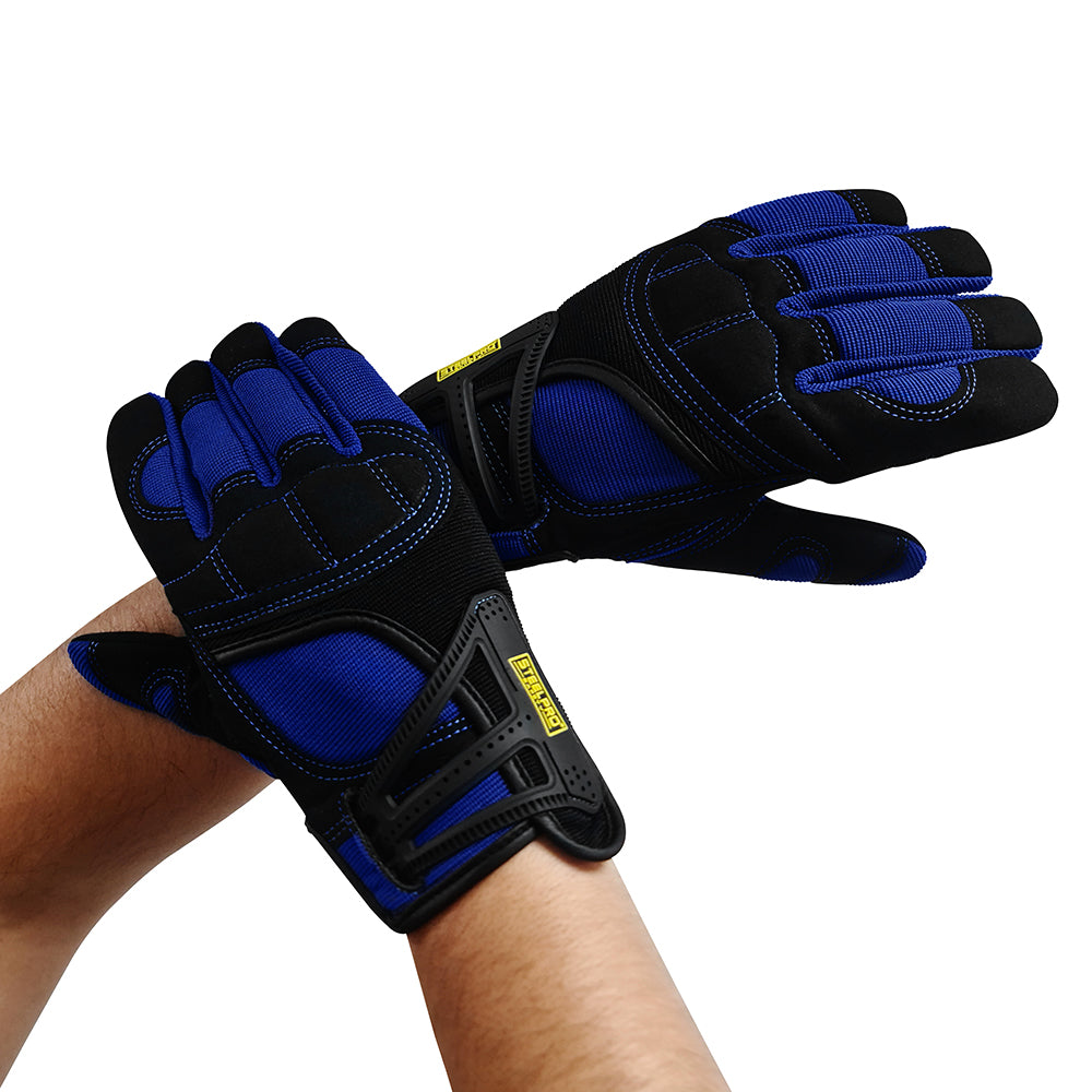 GUANTE ANTIVIBRACIÓN STEELPRO AZUL