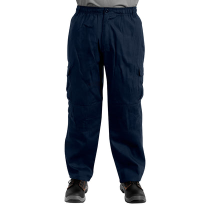 PANTALÓN POPLIN AZUL