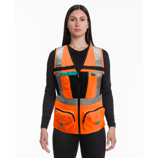 Chaleco Geologo Alaska Xpert Mujer Naranjo