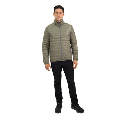 Parka Pluma HW Goose Reversible Negro/Verde Oliva