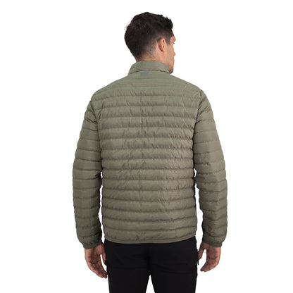 Parka Pluma HW Goose Reversible Negro/Verde Oliva