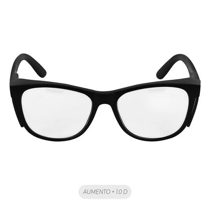 Lente Seguridad Safeblack Claro Full Reader +1.0D Steelpro