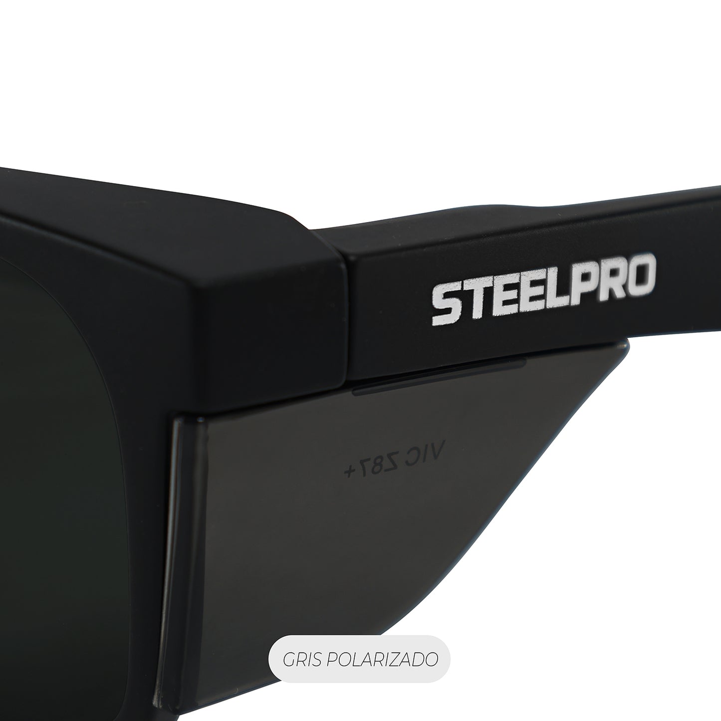 Lente Seguridad Safeblack Gris Polarizado Steelpro