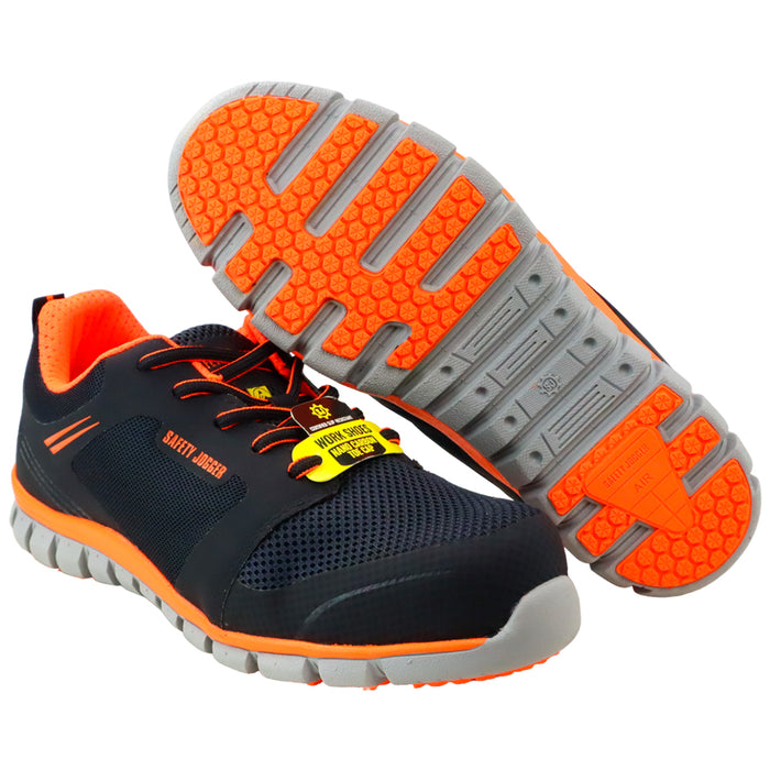 ZAPATO SEGURIDAD SAFETY JOGGER LIGERO NARANJO