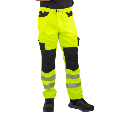 Pantalón Cargo HW Dakota Amarillo Fluor