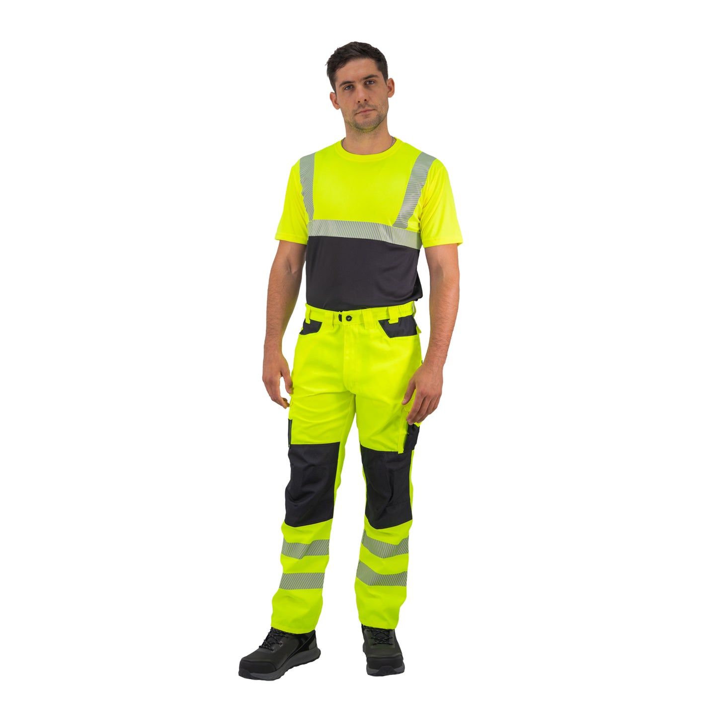 Pantalón Cargo HW Dakota Amarillo Fluor