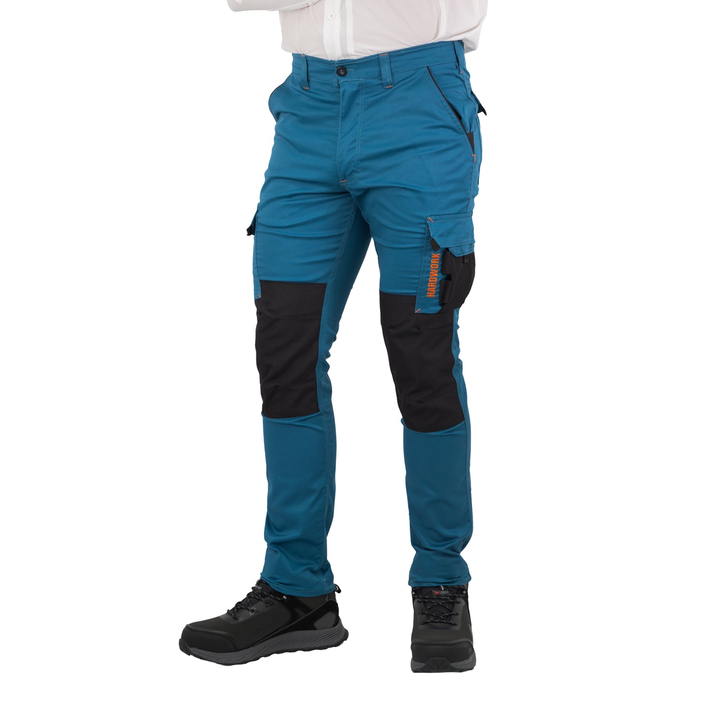 Pantalón Cargo HW Dakota Spandex Petroleo