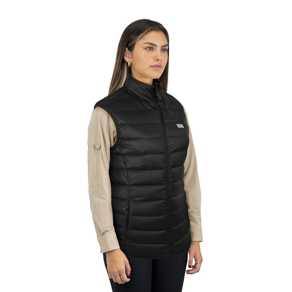 Parka Pluma HW Pullay Pro Mujer Sin Manga Black
