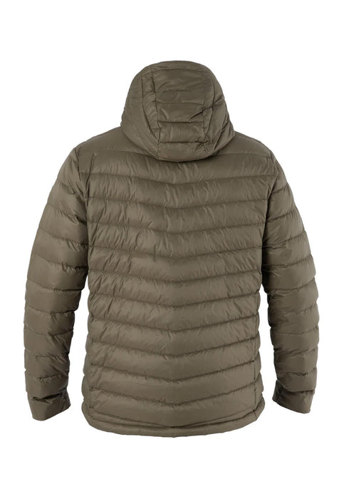 Parka Pluma Hw Pullay con Gorro Verde Oliva